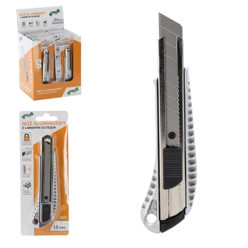 Garden Line Нож с ломаным лезвием, алюминиевый, 18 мм, NOZ1623 - Home Club