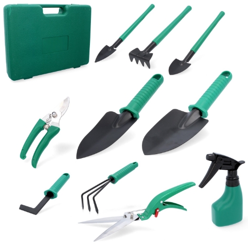 Garden Line Набор садовых инструментов, 10 предметов, в чемодане, LAR3594 - Home Club