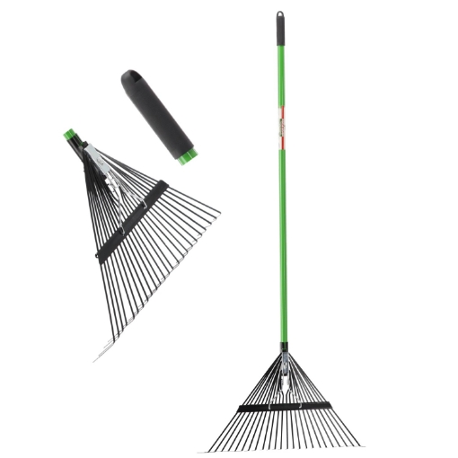 Garden Line Регулируемая метла-грабли с рукояткой из стекловолокна, 58 x 40 x 150 см, FUR8676 - Home Club