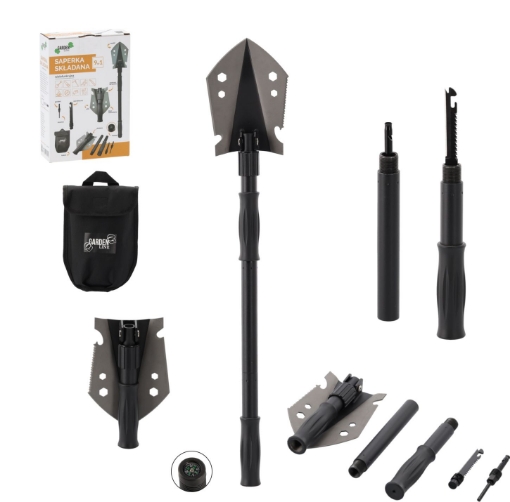 Garden Line Многофункциональная складная лопата 20,5 / 70 см 9 в 1, SAP1500 - Home Club