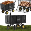 Garden Line Двухфункциональная садовая тележка Xl - черная с брезентом, WOZ0115B - Home Club, изображение 3