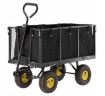 Garden Line Двухфункциональная садовая тележка Xl - черная с брезентом, WOZ0115B - Home Club, изображение 8