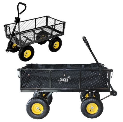 Garden Line Двухфункциональная садовая тележка, черная, WOZ6858 - Home Club