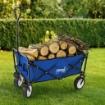 Garden Line Складная тележка для сада, синяя, 116x54x90 см, WOZ3556 - Home Club