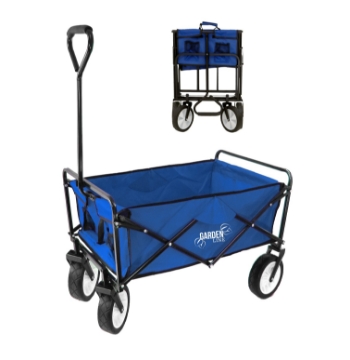 Garden Line Складная тележка для сада, синяя, 116x54x90 см, WOZ3556 - Home Club