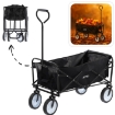 Garden Line Складная тележка для сада, черная, 116x54x90 см, WOZ2426 - Home Club, изображение 2