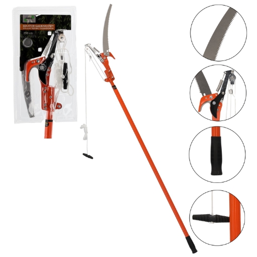 Garden Line Секатор на гусеничном ходу с пилой на телескопическом стержне 250 см, LAR0535 - Home Club