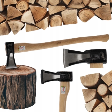 Garden Line Топор для раскалывания 2000 г с деревянным рукояткой 80 см, TAN4212 - Home Club