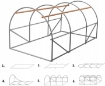 Garden Line 3-сегментний садовий тунель з плівки 3 x 2 x 2 м, зелений, з можливістю додаткової вентиляції, TUN3910 - Home Club, зображення 13