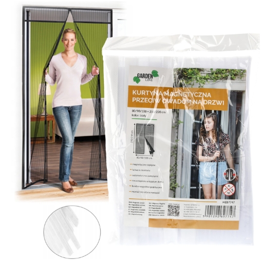 Garden Line Магнітна Завіса Проти Комах На Двері 80/90/100 X 210/220 См Біла, HEB7747 - Home Club