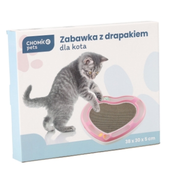Chomik Игрушка для кошки с когтеточкой в форме сердца, размеры 38 x 30 x 5 см, PET7765 - Home Club