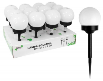 Garden Line Солнечная Лампа Куля 10 x 10 x 33 см, SOL0717 - Home Club