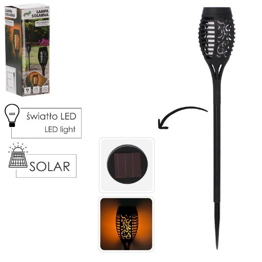 Garden Line Солнечная Лампа-Факел 7,5 X 7,5 X 50 См, SOL6846 - Home Club