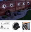 Garden Line Набор из 2 солнечных ламп - бра 10 x 10 x 2,5 см Star Led холодный белый, SOL3712 - Home Club