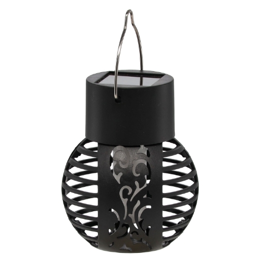 Garden Line Солнечная Лампа Flame 7 x 7 x 9 см Черная Теплый Белый, SOL4320 - Home Club