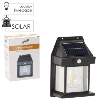 Garden Line Солнечная Светодиодная Лампа С Датчиком Движения 12 x 17 x 5,8 См, SOL5639 - Home Club