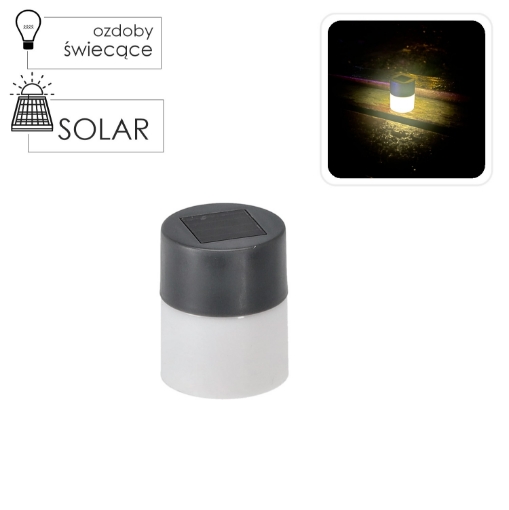 Garden Line Набір 4 портативних сонячних ламп 4,6 x 4,6 x 6 см Led теплий білий, SOL5677 - Home Club