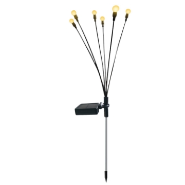 Garden Line Комплект из 2 солнечных ламп высотой 70 см, светильник с 6 светодиодами, теплый белый свет., SOL5899 - Home Club