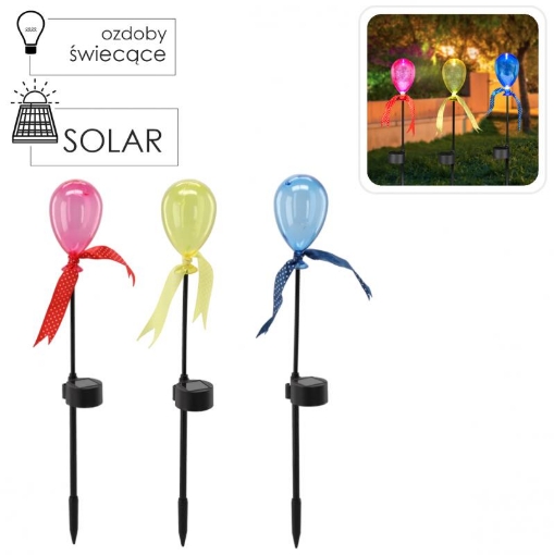 Garden Line Солнечная Лампа Funny Balonik 9 x 6 x 44 Cm, Разноцветная, SOL6162 - Home Club