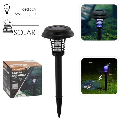 Garden Line Солнечная Лампа 13,8 x 13,8 x 42 См, Уничтожающая Насекомых, SOL6117 - Home Club