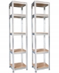 Chomik Комплект из двух 5-ярусных стеллажей 180 x 40 x 40 см. Грузоподъемность полки: 175 кг., GWI9405 - Home Club, изображение 2