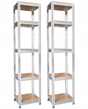Chomik Комплект из двух 5-ярусных стеллажей 180 x 40 x 40 см. Грузоподъемность полки: 175 кг., GWI9405 - Home Club