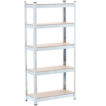 Chomik 5-Уровенная Стеллажная Система 150 x 70 x 30 См Грузоподъемность Полки: 150 Кг, GWI7378 - Home Club