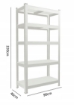 Chomik 5-Уровенная Стеллажная Система 220 X 90 X 40 См Грузоподъемность Полки: 175 Кг, GWI0629 - Home Club, изображение 10