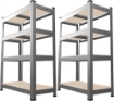 Chomik Комплект из двух 4-уровневых стеллажей 150 x 70 x 30 см. Грузоподъемность полки: 150 кг., GWI2165 - Home Club, изображение 2