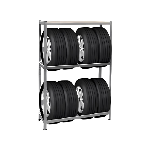 Chomik Стеллаж Для Шин С Полкой 180 x 120 x 40 См, REA5219 - Home Club