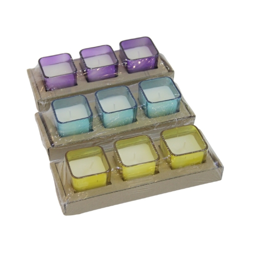 Garden Line Кпл. 3 Декоративні Свічки Цитронелла «Elis» 5 X 5 См, Різні Кольори, INA7447 - Home Club