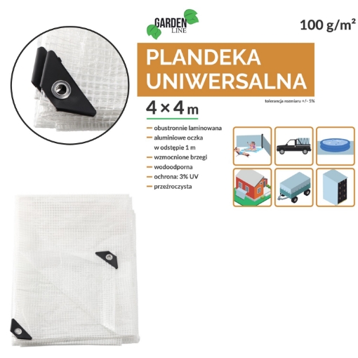 Chomik Бренды 4 X 4 М (+/- 5%) 100 Гсм 3% Уф Прозрачный, DEK7664 - Home Club