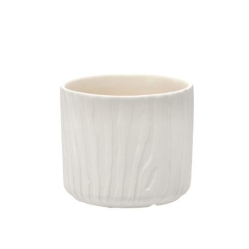 Chomik Керамический кашпо для цветочного горшка 15 x 15 x 13 см, белый матовый, ELI2326 - Home Club