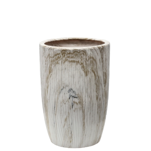 Chomik Керамический кашпо для цветочного горшка 30 x 30 x 43 см, украшенный, ELI2404 - Home Club