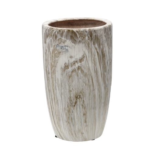 Chomik Керамический кашпо для цветочного горшка 24 x 24 x 40 см, украшенный, ELI2411 - Home Club