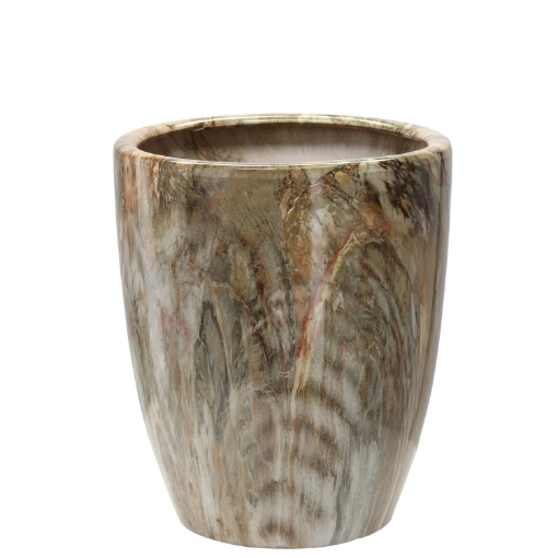 Chomik Керамический кашпо для цветочного горшка 32,5 x 32,5 x 38 см, украшенный, ELI2527 - Home Club