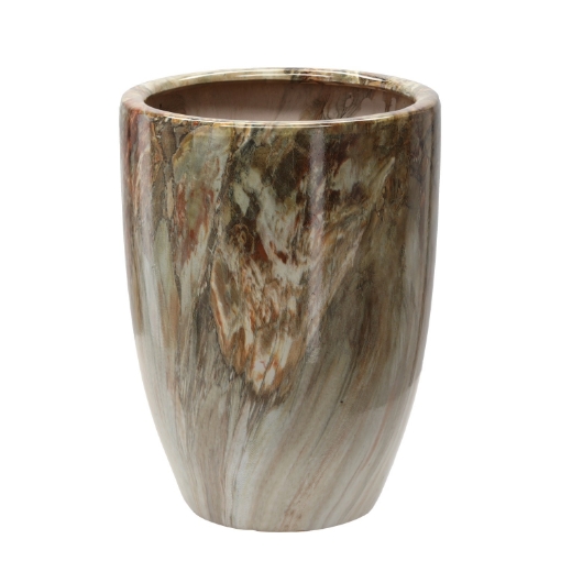 Chomik Керамический кашпо для цветочного горшка 26 x 26 x 34,5 см, украшенный, ELI2534 - Home Club