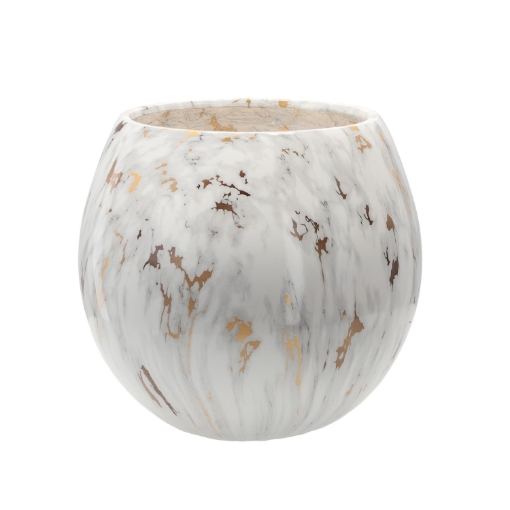 Chomik Крышка для вазона из стекловолокна, 28 x 28 x 27 см, украшенная, ELI2497 - Home Club