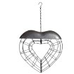 Chomik Птичий кормушка из металла для жирных шариков - сердце 25 x 25 x 7 см, EDA7960 - Home Club