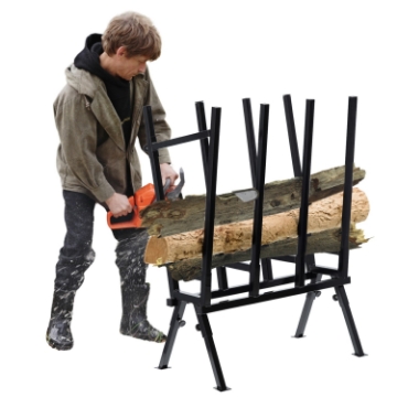 Garden Line Козел/Кобила Для Різання Дерева Чорний 81x37x103 см, REA9907 - Home Club