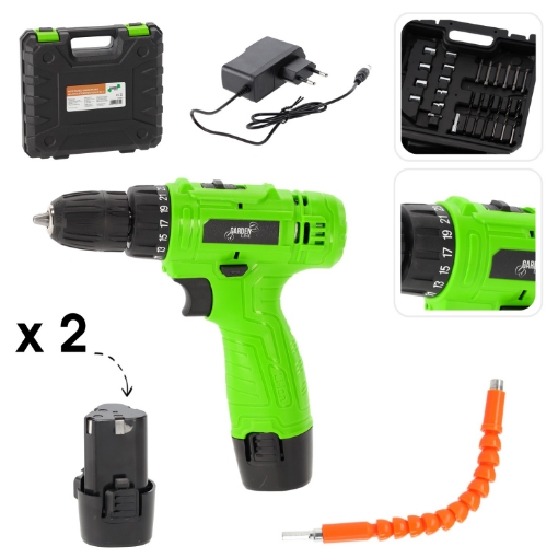 Chomik Аккумуляторная дрель-шуруповерт 500 Вт 12 В, WAN6949 - Home Club