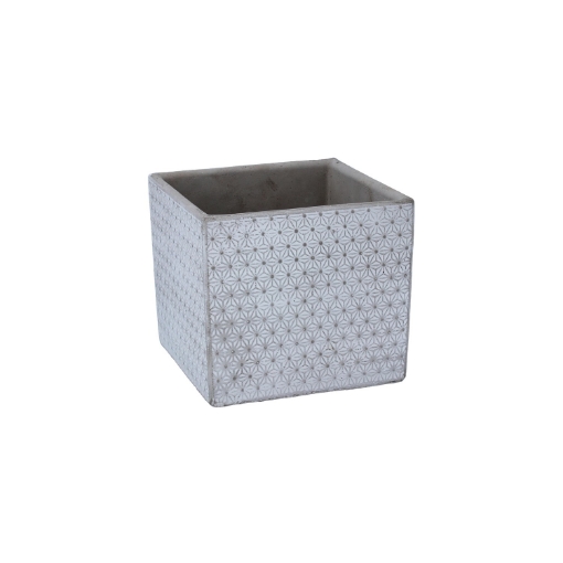 Garden Line Цементна Оболонка Для Горщика 15 x 15 x 13 См Сіра, HAZ1268 - Home Club