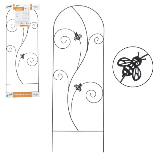 Garden Line Решетка / опора для растений 60 x 167 см, черная, PERG-N1916 - Home Club