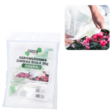 Garden Line Агротканина 1,1 x 5 М Зимова/Весняна Біла 30 г, AGO2081 - Home Club