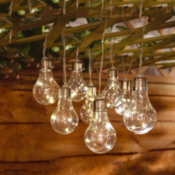 Garden Line Солнечная гирлянда для сада, длина 2 + 1,8 м, 10 светодиодов, теплый белый свет, SOL3538 - Home Club