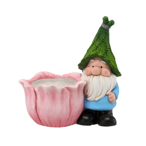 Garden Line Садовая Фигура - Гном 33,3 x 22 x 34,8 см Горшок, GOT8722 - Home Club