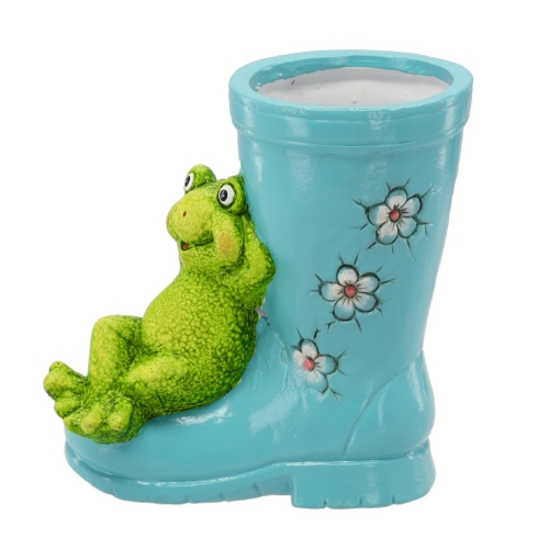 Garden Line Садовая Фигурка - Сапог С Лягушкой 18 x 10 x 20 см Горшок, GOT8791 - Home Club