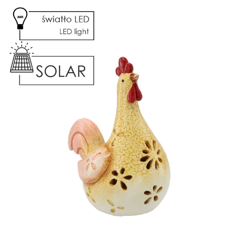 Garden Line Садовая Фигурка - Курица 18,3 x 12,3 x 22,5 см Led, GOT9064 - Home Club