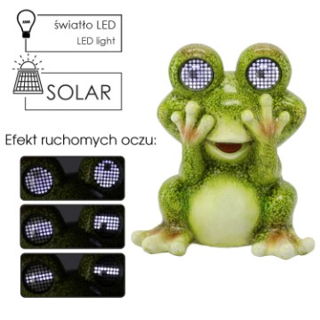 Garden Line Садовая Фигурка - Лягушка Со Светящимися Глазами 19,7 x 13,7 x 22 см Led, GOT9262 - Home Club