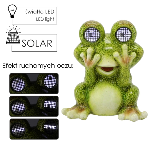Garden Line Садовая Фигурка - Лягушка Со Светящимися Глазами 19,7 x 13,7 x 22 см Led, GOT9262 - Home Club